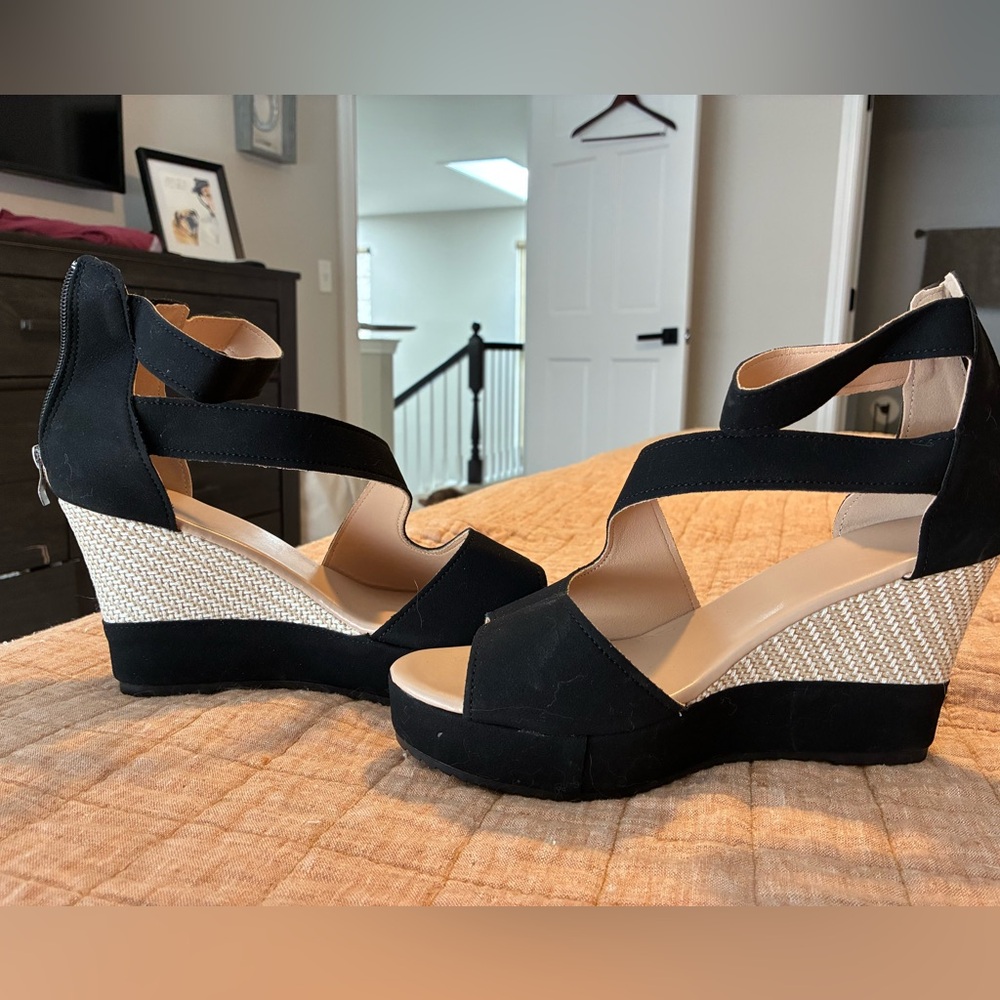 Platform wedge sandals